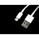 Kabel USB - Lightning iPhone biały standard 2 metry