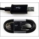 Kabel USB - MICROUSB długa końcówka 8mm do kabur czarny