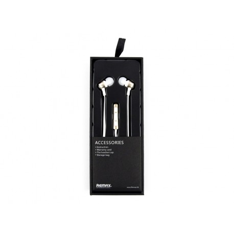 HF Zestaw słuchawkowy 3,5mm JACK z mikrofonem 3,5mm REMAX BLISTR CZARNE iPHONE iPOD iPAD APPLE STEREO