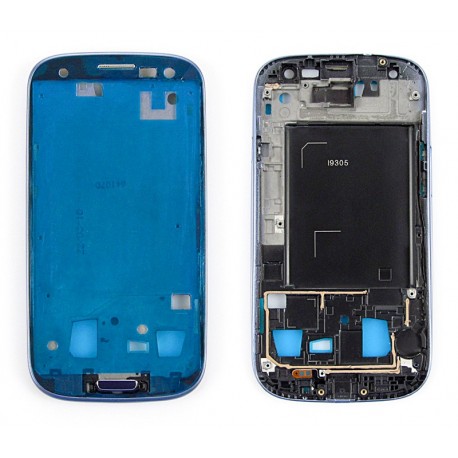 Samsung i9305 GALAXY S3 Ramka LCD granatowa + taśma i przycisk home