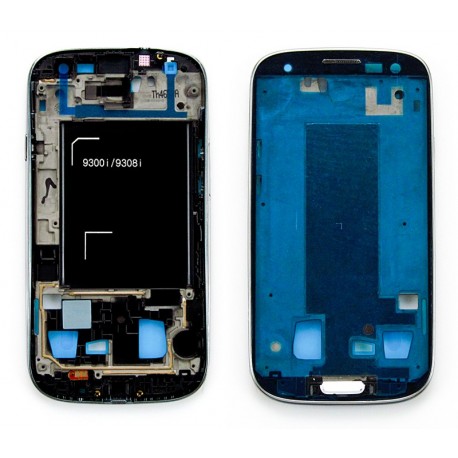 Samsung i9301i i9300i i9308i GALAXY S3 NEO Ramka LCD biała + taśma i przycisk home