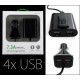 Ładowarka 12V --- 4X USB 5V 2.1A + 1A i 2.1A + 2.1A BLISTR 7,3A