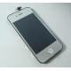 iPHONE 4G Wyświetlacz LCD ORYGINALNY + DIGITIZER srebrny + klapka