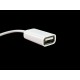 Redukcja MICROUSB - USB 2.0 pendrive , dysk zewnętrzny OTG, modem BIAŁY