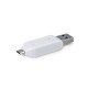 Redukcja Adapter MICROUSB - USB 2.0 pendrive dysk zewnętrzny OTG MICROSD BIAŁY