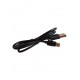 KABEL USB - USB TYP-C USB 2.0 czarny długa wtyczka do kabur