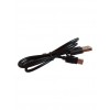 KABEL USB - USB TYP-C USB 2.0 czarny długa wtyczka 8mm do kabur 