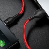 Kabel USB - MICROUSB nylon czarny BLISTR XO 5A