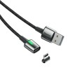 Kabel USB - Lightning iPhone Baseus magnetyczny czarny 2,4A 100cm