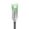 Kabel USB - Lightning iPhone nylon z podświetlaną wtyczką