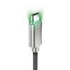 Kabel USB - MICROUSB nylon z podświetlaną wtyczką