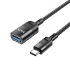 Redukcja USB TYP-C - USB 3.0 pendrive , dysk zewnętrzny OTG, modem CZARNY 120cm