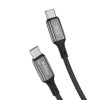 KABEL USB TYP-C - USB TYP-C 60W czarny 100cm XO