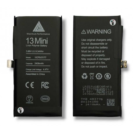 Bateria iPHONE 13 MINI 5.4'' 2406mAh Polymer CRACK BMS 100%