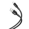 Kabel USB - Lightning iPhone czarny XO blistr 100cm 2,1A