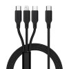 Kabel USB TYP-C 3W1 Fast Charge 2,4A Micro USB Typ-C 8-PIN