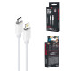 Kabel USB TYP-C - Lightning iPhone 1m 20W biały