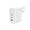 Ładowarka 220V --- 2X USB-C + USB 100W GaN Jellico