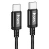 KABEL USB TYP-C - USB TYP-C 60W 300cm czarny HOCO