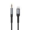 Adapter USB typ-C do mini-jack 3,5 mm czarny BWOO