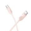 KABEL USB TYP-C - USB TYP-C 60W 100cm 1M HOCO różowy