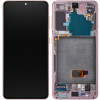 SAMSUNG SM-G991 GALAXY S21 5G Wyświetlacz LCD Phantom Pink ORYGINALNY
