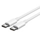 KABEL USB TYP-C - USB TYP-C 40W biały 100cm STANDARD