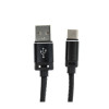 KABEL USB - USB TYP-C USB 2.0 czarny długa wtyczka 8mm do kabur 