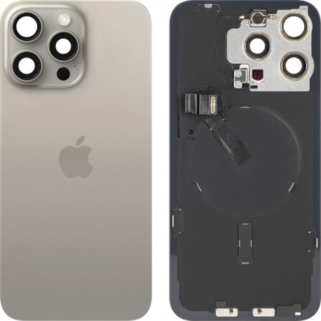 iPHONE 15 PRO MAX 6,7'' Klapka Natural Titanium ORYGINALNA