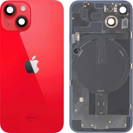 iPHONE 14 6,1'' Klapka szybka tył Red z ramką ORYGINALNA