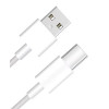 KABEL USB - USB TYP-C USB 2.0 biały długa wtyczka 8mm do kabur&nbsp;