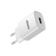 Ładowarka 220V 1X USB 5V 2,1A biała MOONX + KABEL LIGHTNING