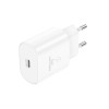 Ładowarka 220V 1X USB TYP-C PD 25W GaN biała BLISTR FONENG
