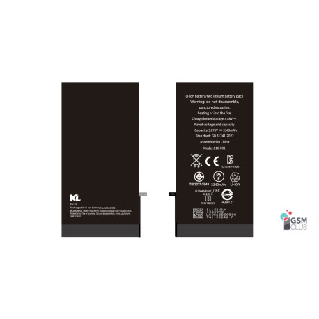Bateria iPHONE 15 6,1'' 3349mAh Polymer Diagnostic