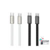 KABEL USB TYP-C - USB TYP-C PD Hoco Biały płaski 3A 60W 100cm