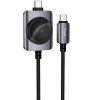 KABEL USB TYP-C - USB TYP-C PD Apple Watch Ładowarka indukcyjna 2W1 HOCO