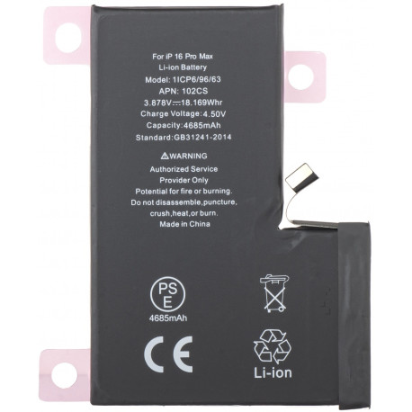 Bateria iPHONE 16 PRO MAX 6,9'' 4685mAh
