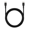 KABEL USB TYP-C - USB TYP-C PD 3A 60W czarny 100cm